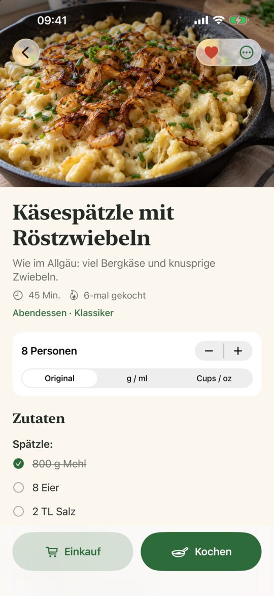 Umrechnen mit einem Tipp